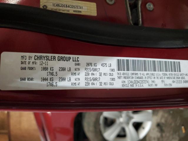 Photo 12 VIN: 1C4NJDEB4CD572741 - JEEP COMPASS LA 