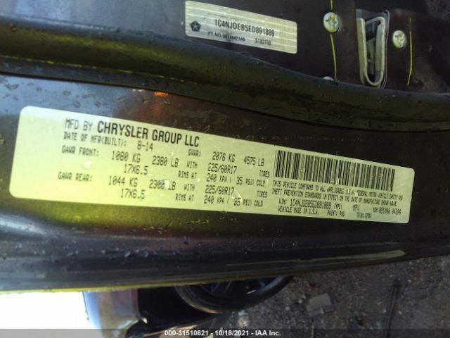 Photo 8 VIN: 1C4NJDEB5ED891889 - JEEP COMPASS 