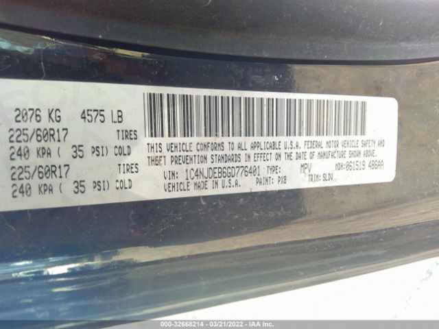 Photo 8 VIN: 1C4NJDEB6GD776401 - JEEP COMPASS 