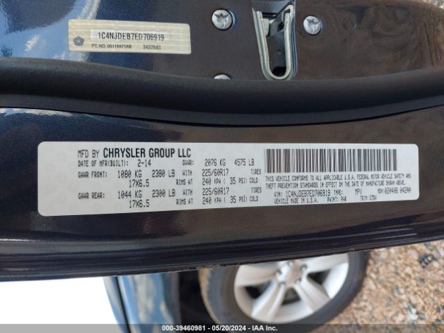 Photo 8 VIN: 1C4NJDEB7ED706919 - JEEP COMPASS 