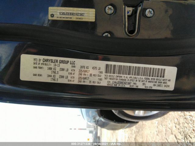 Photo 8 VIN: 1C4NJDEB9ED621807 - JEEP COMPASS 