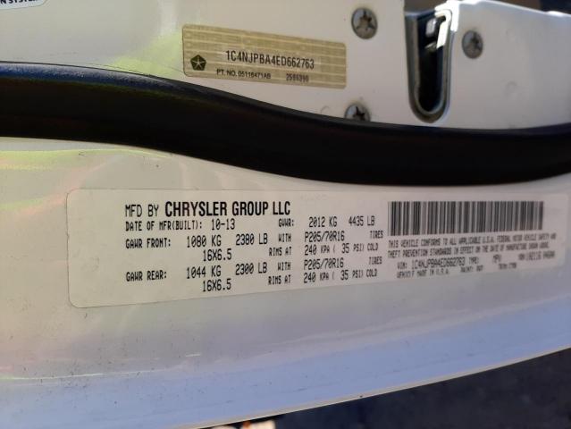 Photo 9 VIN: 1C4NJPBA4ED662763 - JEEP PATRIOT SP 