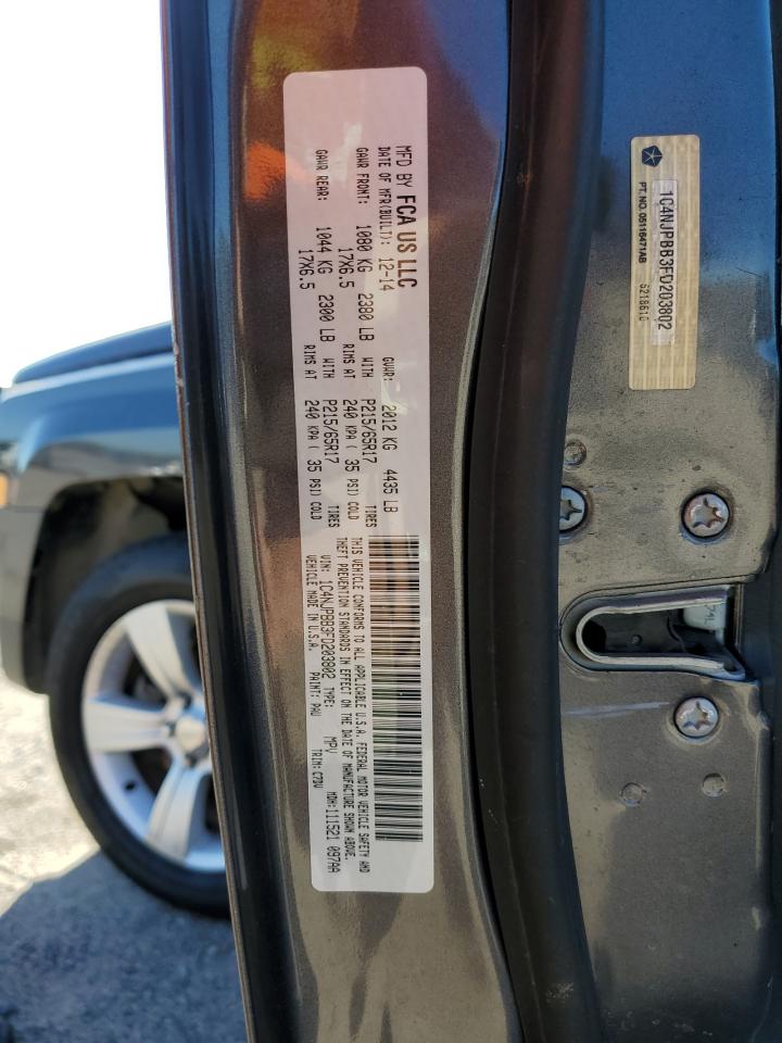 Photo 11 VIN: 1C4NJPBB3FD203802 - JEEP LIBERTY (PATRIOT) 