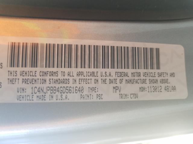 Photo 9 VIN: 1C4NJPBB4GD561640 - JEEP PATRIOT SP 