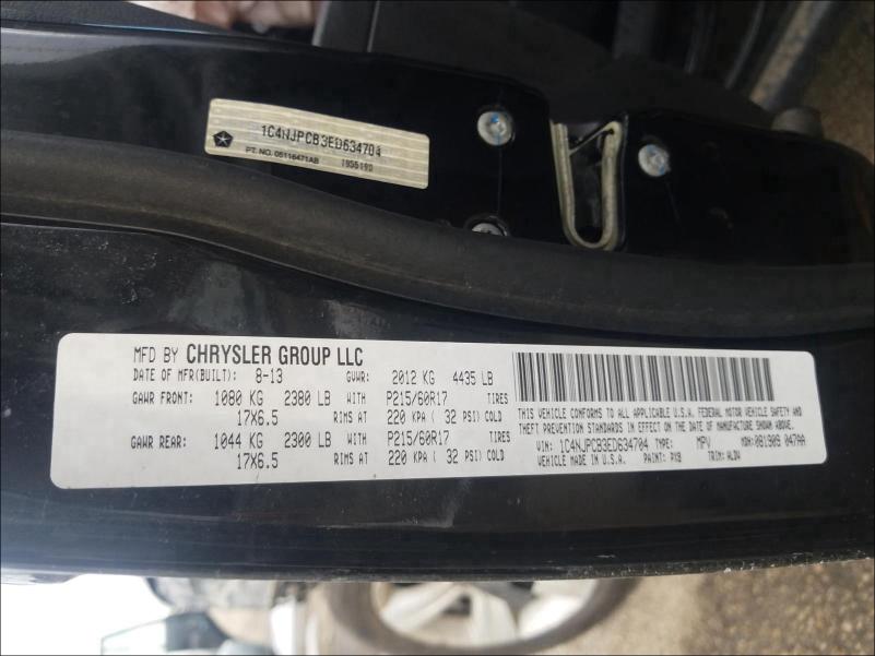 Photo 9 VIN: 1C4NJPCB3ED634704 - JEEP PATRIOT LI 