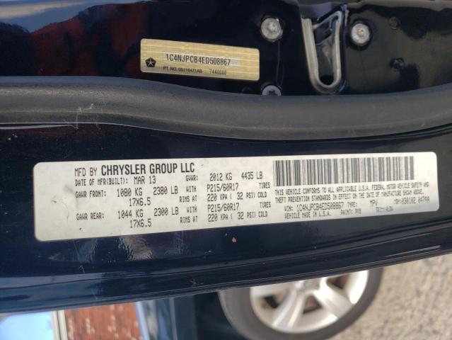 Photo 12 VIN: 1C4NJPCB4ED508867 - JEEP PATRIOT 