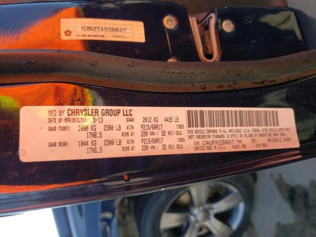 Photo 9 VIN: 1C4NJPFA1ED646417 - JEEP PATRIOT LA 