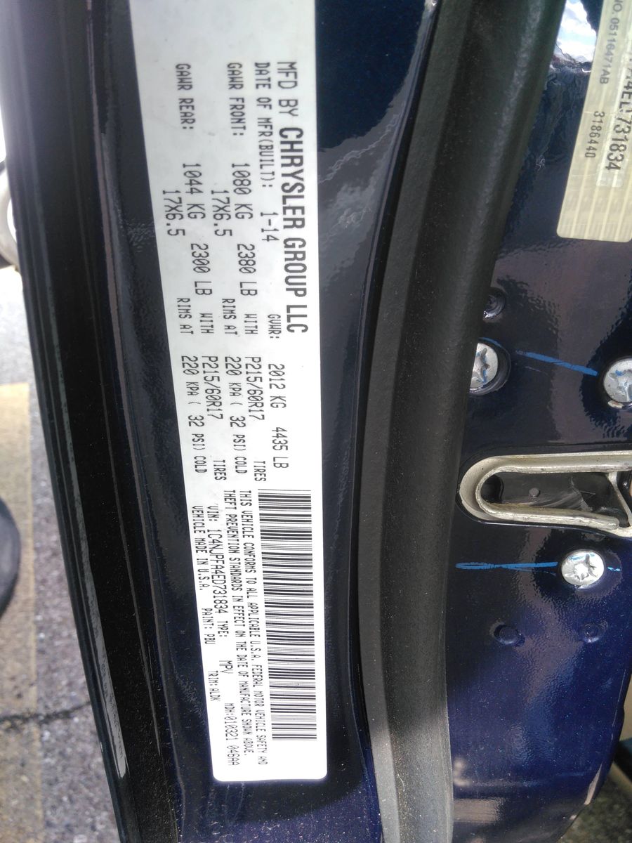 Photo 5 VIN: 1C4NJPFA4ED731834 - JEEP PATRIOT FWD 4C 