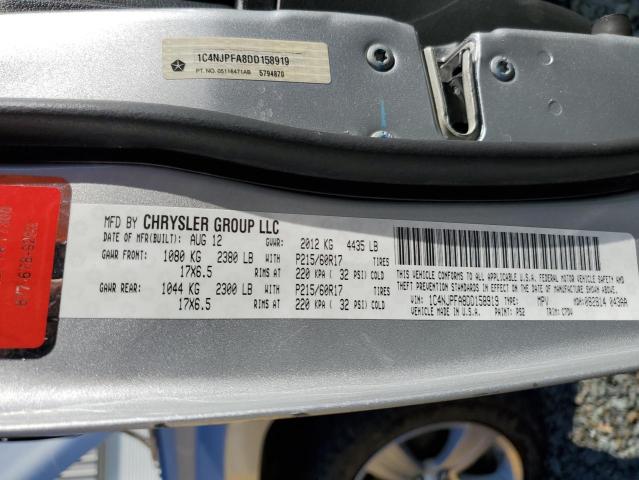 Photo 12 VIN: 1C4NJPFA8DD158919 - JEEP PATRIOT LA 