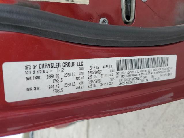 Photo 12 VIN: 1C4NJPFAXCD622792 - JEEP PATRIOT 