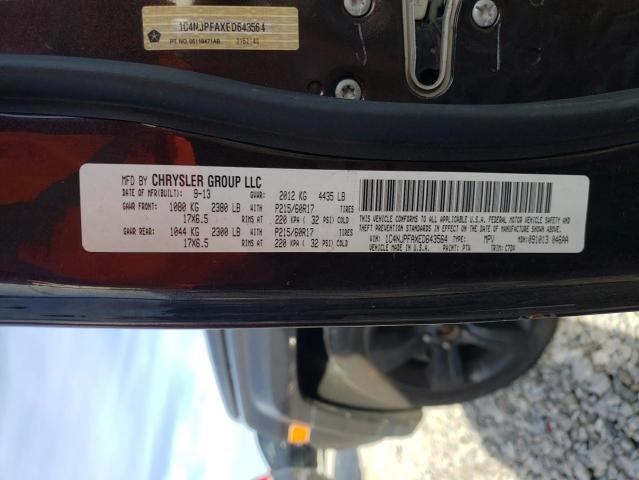 Photo 12 VIN: 1C4NJPFAXED643564 - JEEP PATRIOT 