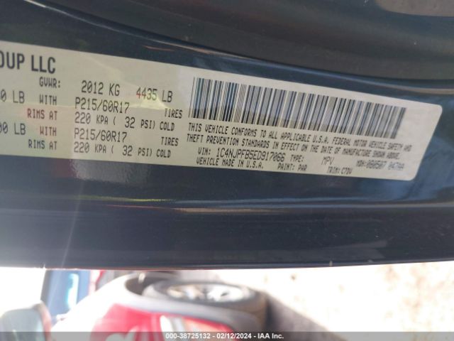 Photo 8 VIN: 1C4NJPFB5ED917066 - JEEP PATRIOT 