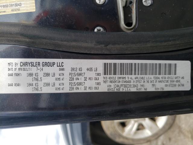 Photo 9 VIN: 1C4NJPFB6ED913043 - JEEP PATRIOT LA 