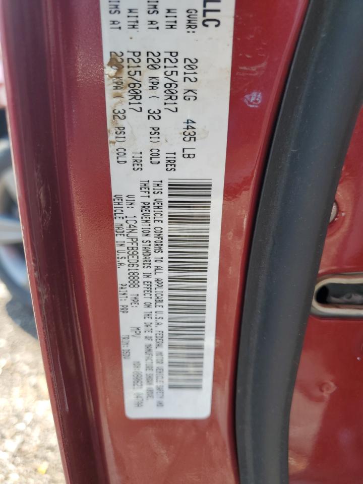 Photo 12 VIN: 1C4NJPFB9ED618888 - JEEP LIBERTY (PATRIOT) 