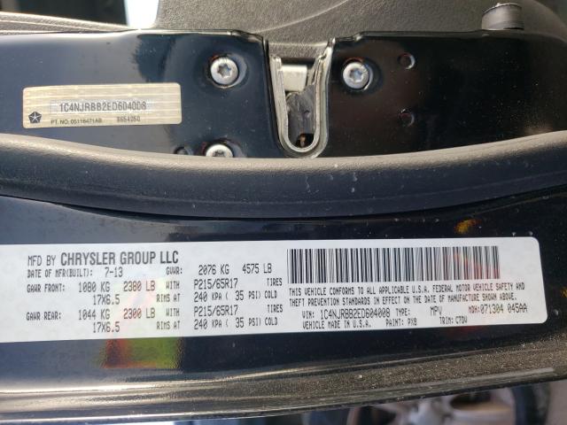 Photo 9 VIN: 1C4NJRBB2ED604008 - JEEP PATRIOT SP 