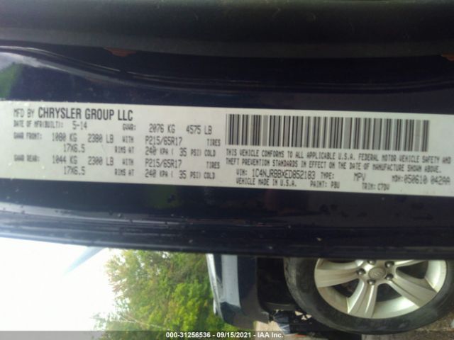 Photo 8 VIN: 1C4NJRBBXED852183 - JEEP PATRIOT SPORT 