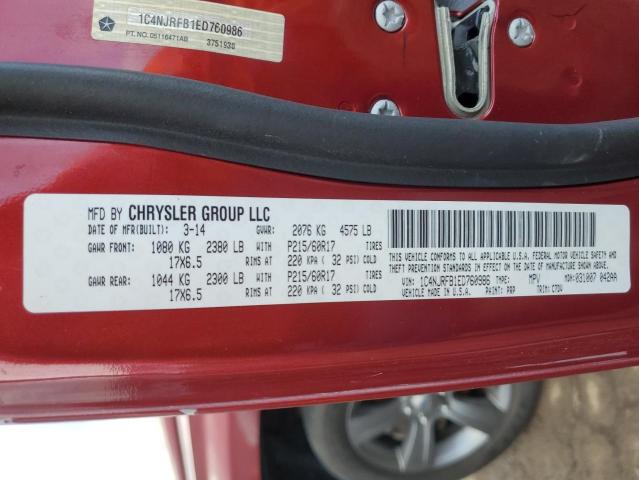 Photo 12 VIN: 1C4NJRFB1ED760986 - JEEP PATRIOT 