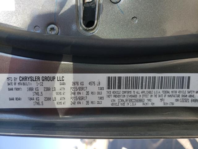 Photo 9 VIN: 1C4NJRFB9CD569863 - JEEP PATRIOT LA 