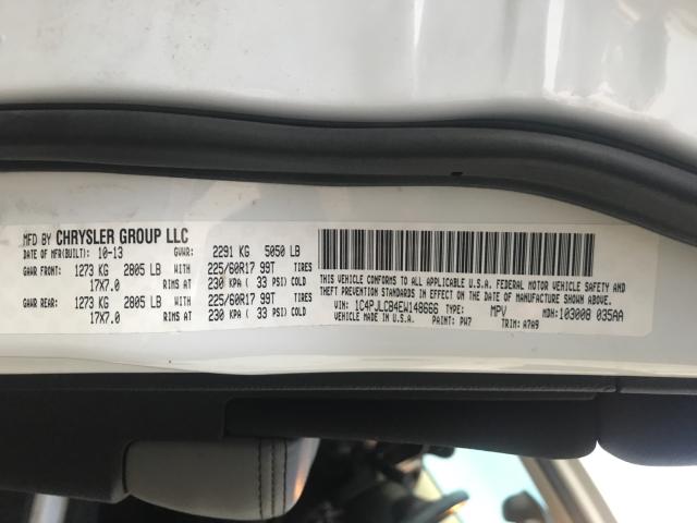 Photo 9 VIN: 1C4PJLCB4EW148666 - JEEP CHEROKEE L 