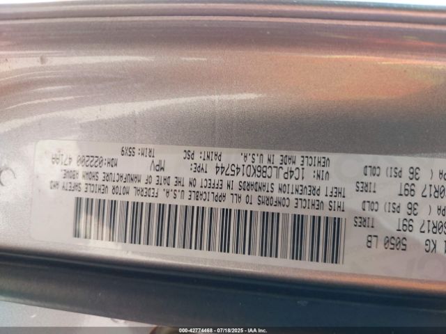 Photo 8 VIN: 1C4PJLCB6KD145744 - JEEP CHEROKEE 