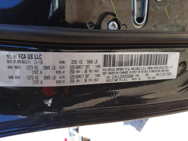 Photo 9 VIN: 1C4PJLCB7KD332894 - JEEP CHEROKEE L 