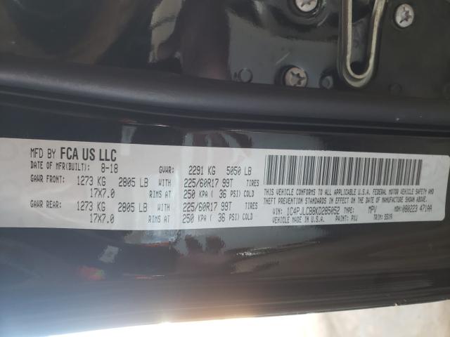 Photo 9 VIN: 1C4PJLCB8KD285052 - JEEP CHEROKEE L 