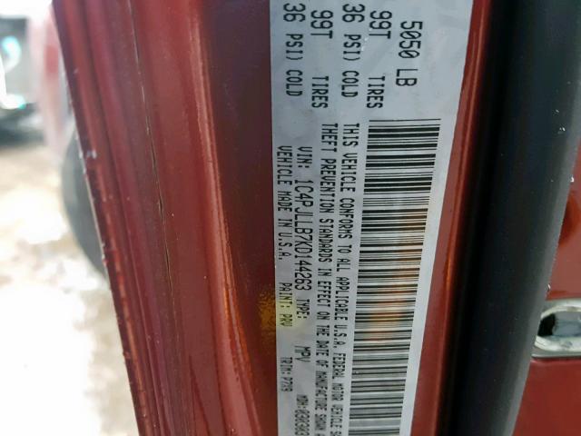 Photo 9 VIN: 1C4PJLLB7KD144263 - JEEP CHEROKEE L 