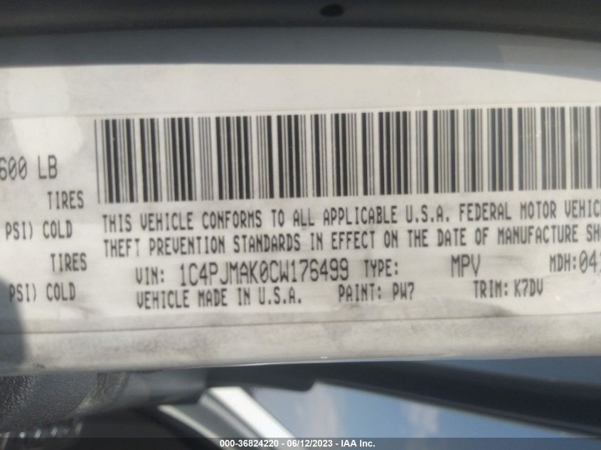 Photo 8 VIN: 1C4PJMAK0CW176499 - JEEP LIBERTY (NORTH AMERICA) 