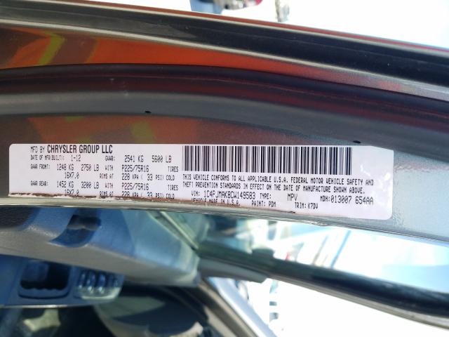 Photo 9 VIN: 1C4PJMAK8CW149583 - JEEP LIBERTY SP 