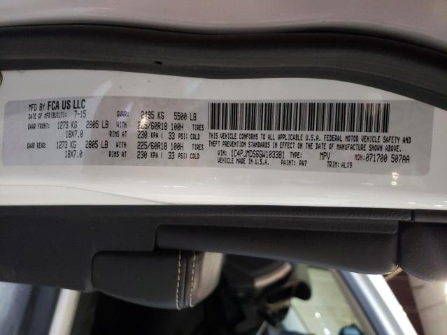 Photo 12 VIN: 1C4PJMDS6GW103381 - JEEP CHEROKEE L 