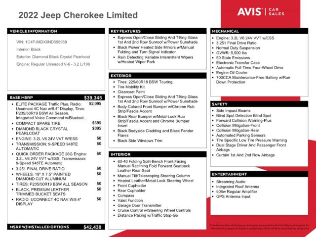 Photo 12 VIN: 1C4PJMDX0ND555959 - JEEP CHEROKEE L 