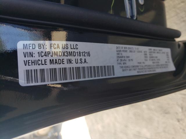 Photo 9 VIN: 1C4PJMDX3MD181216 - JEEP CHEROKEE L 