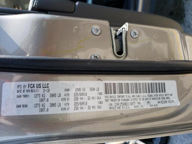 Photo 9 VIN: 1C4PJMDX8KD115077 - JEEP CHEROKEE L 