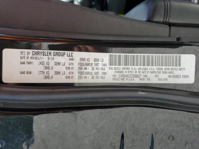 Photo 12 VIN: 1C4RDHAG1EC598627 - DODGE DURANGO SX 