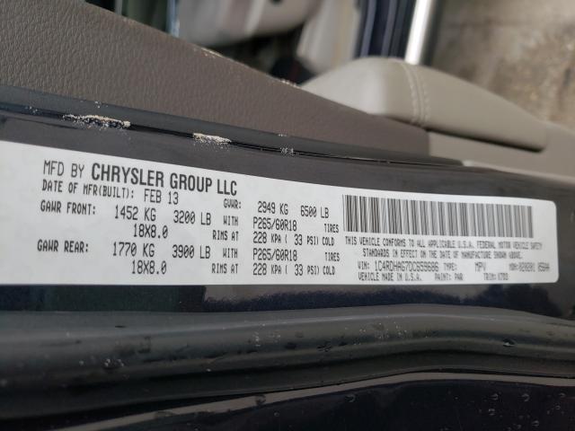 Photo 9 VIN: 1C4RDHAG7DC659686 - DODGE DURANGO SX 