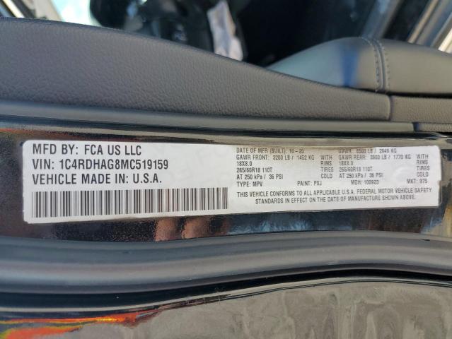 Photo 12 VIN: 1C4RDHAG8MC519159 - DODGE DURANGO 