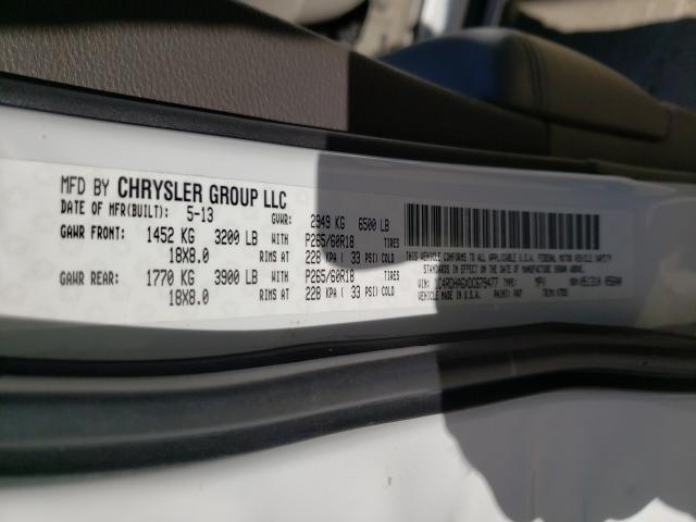 Photo 9 VIN: 1C4RDHAGXDC679477 - DODGE DURANGO SX 