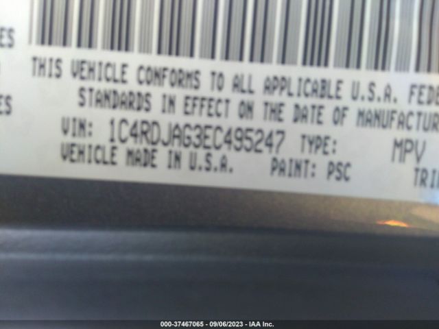 Photo 8 VIN: 1C4RDJAG3EC495247 - DODGE DURANGO 