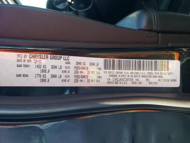 Photo 12 VIN: 1C4RDJAG4CC207345 - DODGE DURANGO 