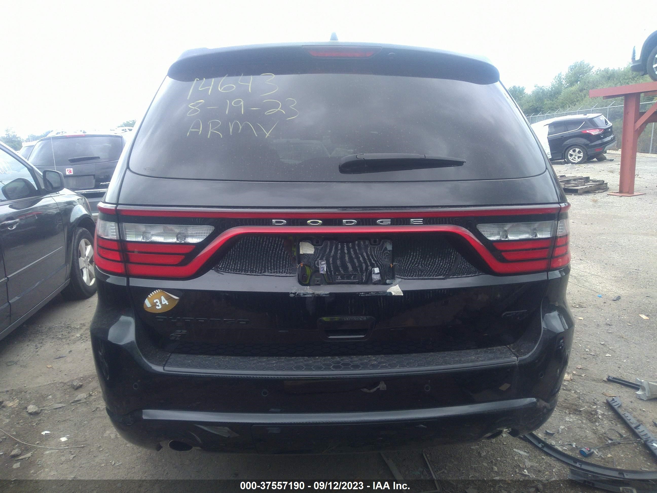 Photo 15 VIN: 1C4RDJDG2KC836709 - DODGE DURANGO 