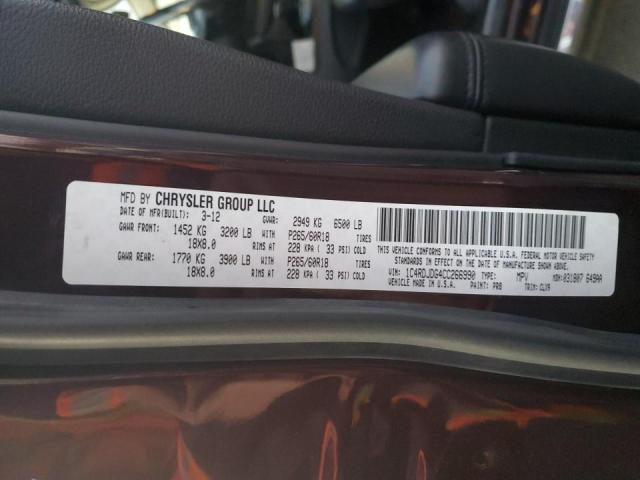 Photo 12 VIN: 1C4RDJDG4CC266990 - DODGE DURANGO CR 