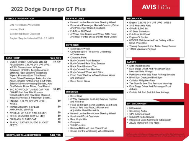 Photo 11 VIN: 1C4RDJDG7NC220007 - DODGE DURANGO 