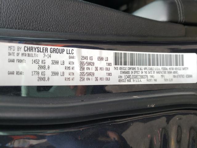 Photo 9 VIN: 1C4RDJDG8EC586378 - DODGE DURANGO LI 