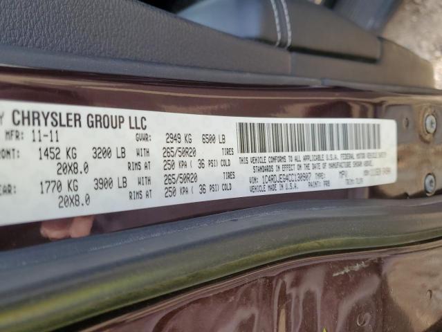 Photo 13 VIN: 1C4RDJEG4CC130907 - DODGE DURANGO 