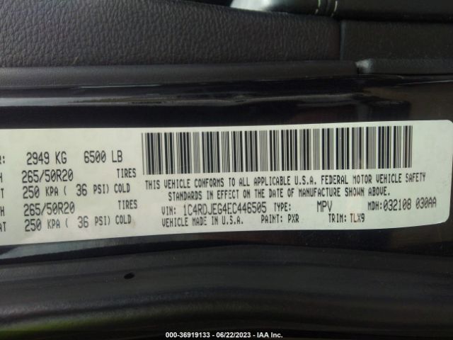 Photo 8 VIN: 1C4RDJEG4EC446505 - DODGE DURANGO 