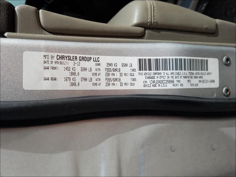 Photo 9 VIN: 1C4RJEAG9CC258906 - JEEP GRAND CHER 