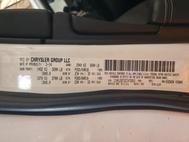 Photo 11 VIN: 1C4RJEBT2EC472831 - JEEP GRAND CHER 