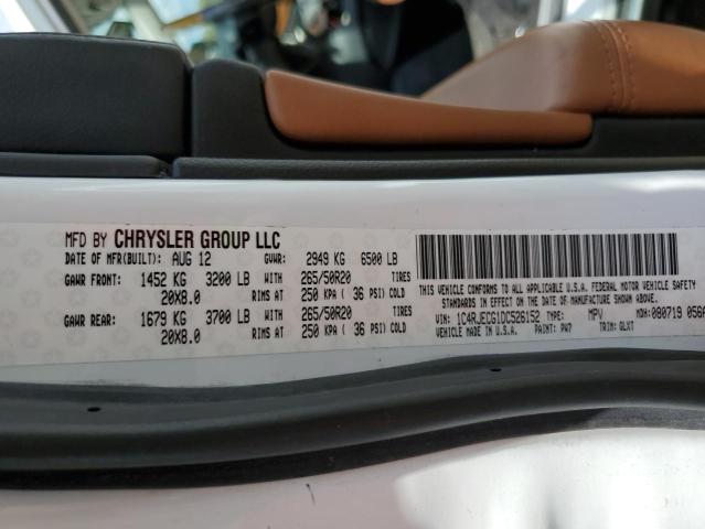 Photo 13 VIN: 1C4RJECG1DC526152 - JEEP GRAND CHER 