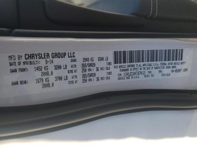 Photo 13 VIN: 1C4RJECG4FC670121 - JEEP GRAND CHER 