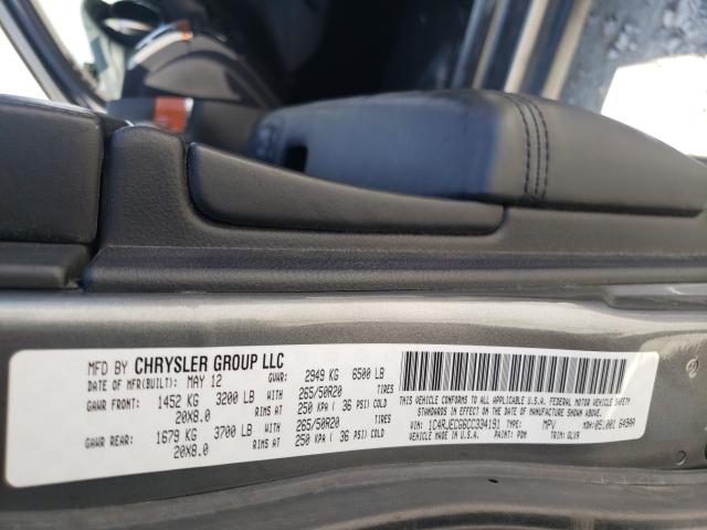 Photo 9 VIN: 1C4RJECG6CC334191 - JEEP GRAND CHER 